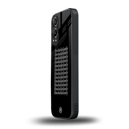 absofuckinlutely back phone cover | glass case for oneplus nord ce 4 lite