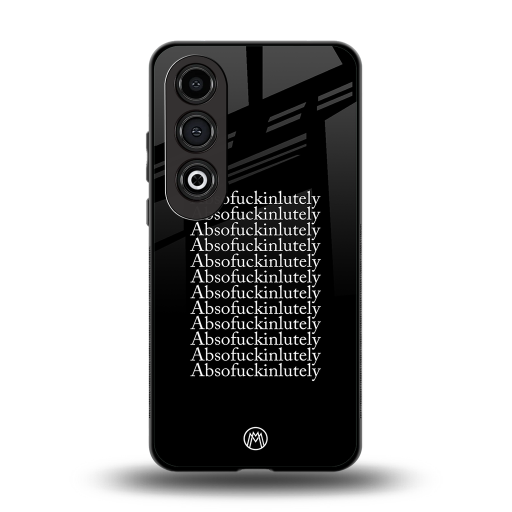 absofuckinlutely back phone cover | glass case for oneplus nord ce 4