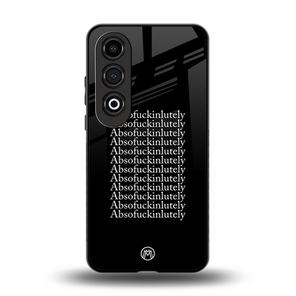 absofuckinlutely back phone cover | glass case for oneplus nord ce 4