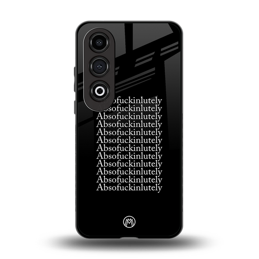 absofuckinlutely back phone cover | glass case for oneplus nord ce 4