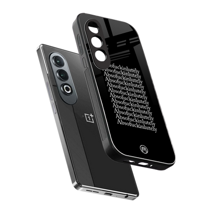 absofuckinlutely back phone cover | glass case for oneplus nord ce 4