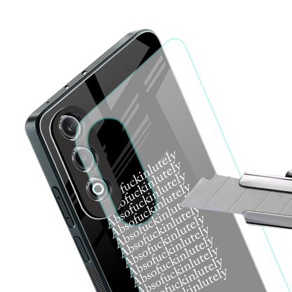 absofuckinlutely back phone cover | glass case for oneplus nord ce 4