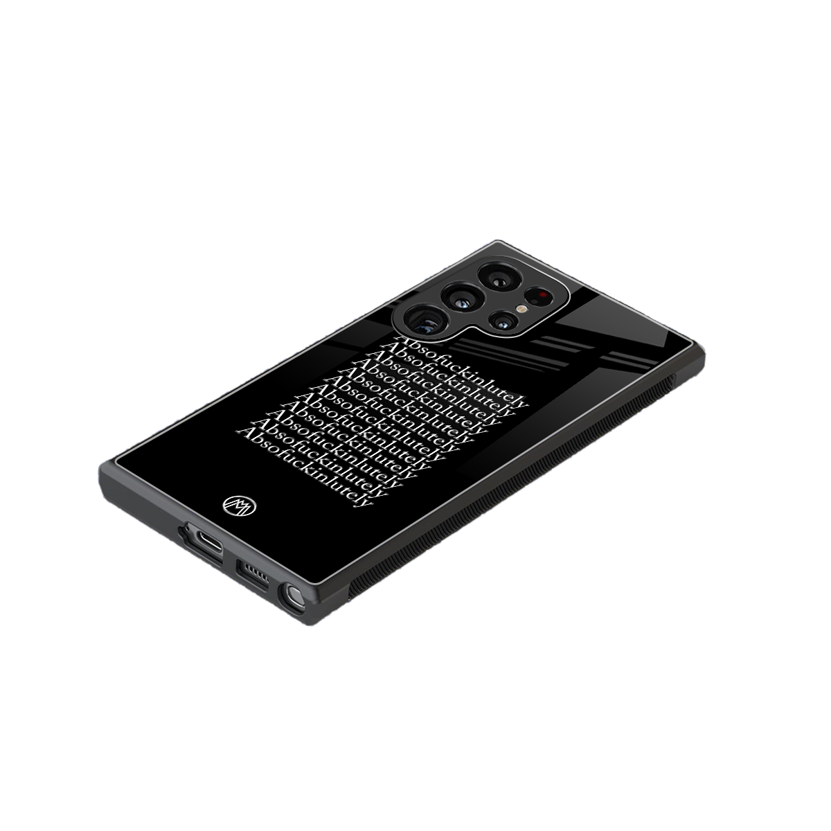 absofuckinlutely back phone cover | glass case for samsung galaxy s23 ultra