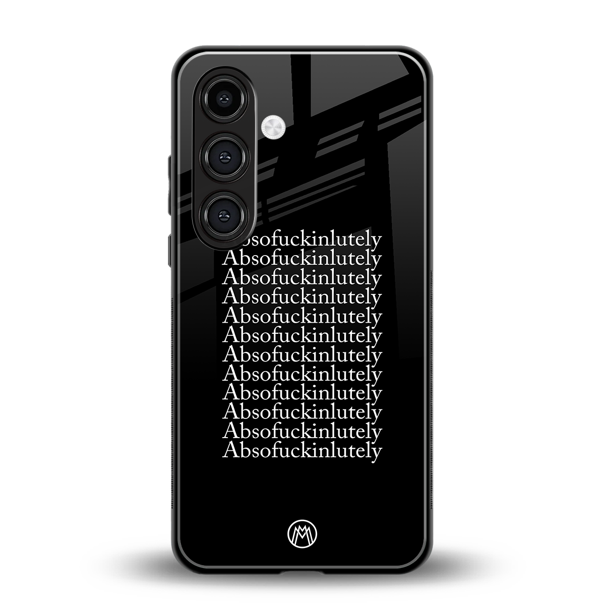 absofuckinlutely back phone cover | glass case for samsung galaxy s24 fe