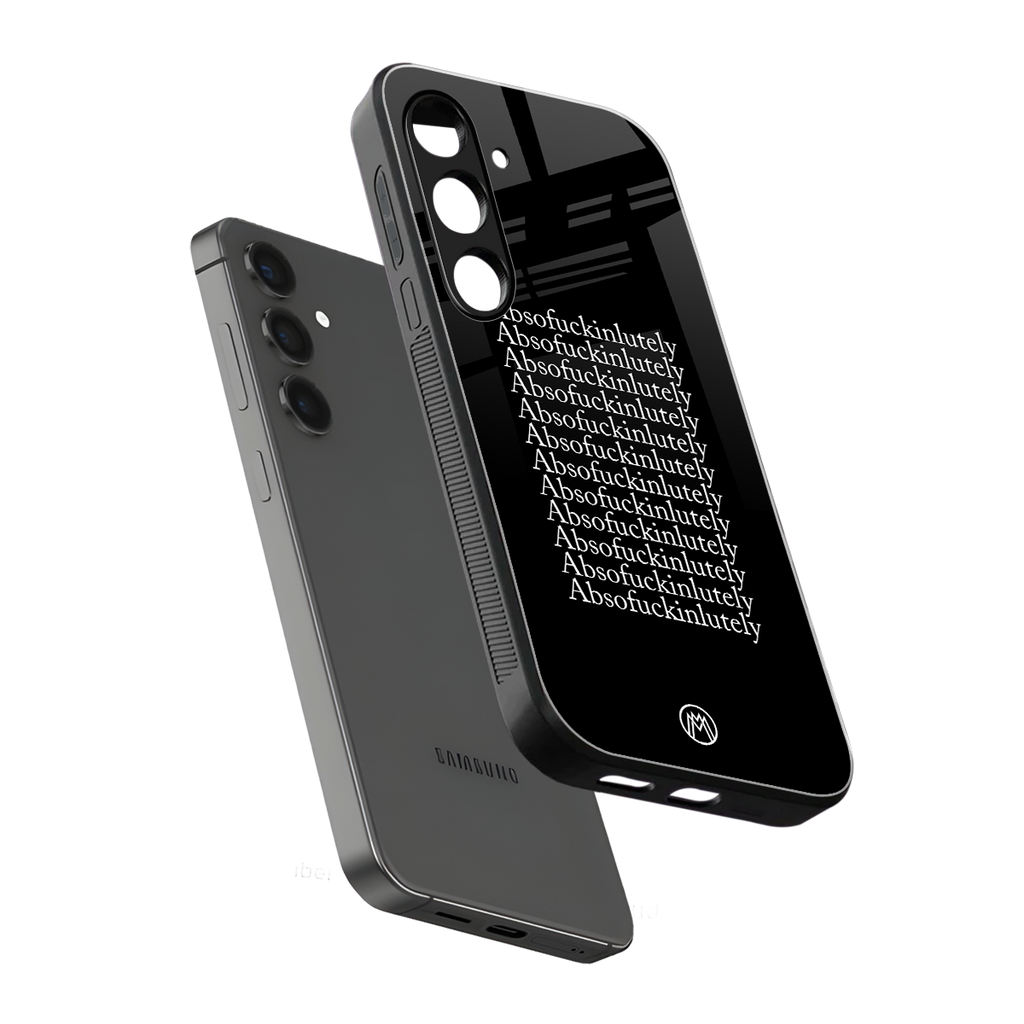 absofuckinlutely back phone cover | glass case for samsung galaxy s23 plus