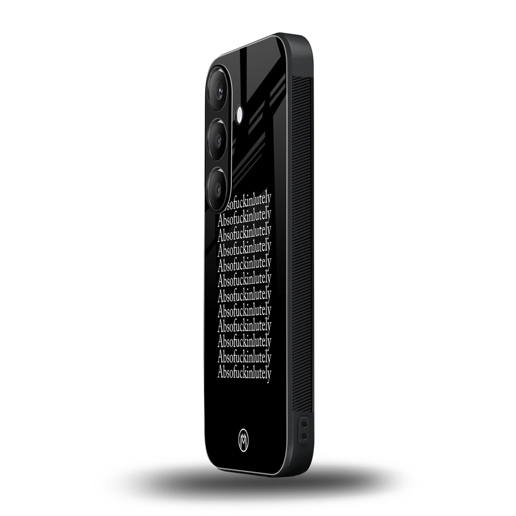 absofuckinlutely back phone cover | glass case for samsung galaxy s24 fe
