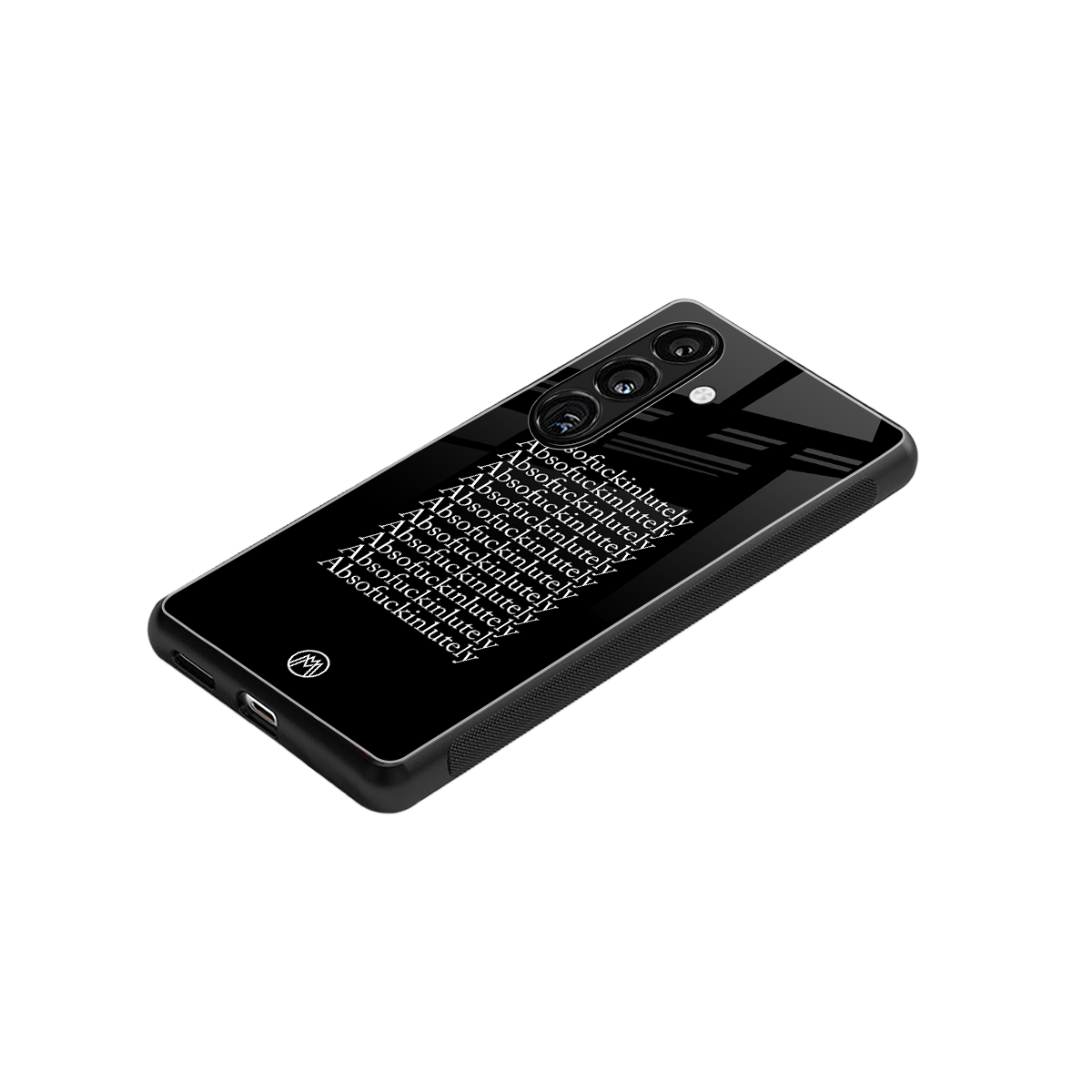 absofuckinlutely back phone cover | glass case for samsung galaxy s25 plus