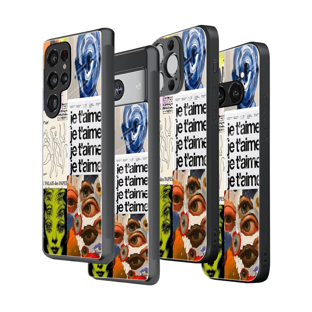 Stylish Glass Back Case for All Smartphones iPhone, Samsung, OnePlus, Pixel, Redmi, Oppo, Vivo, Motorola