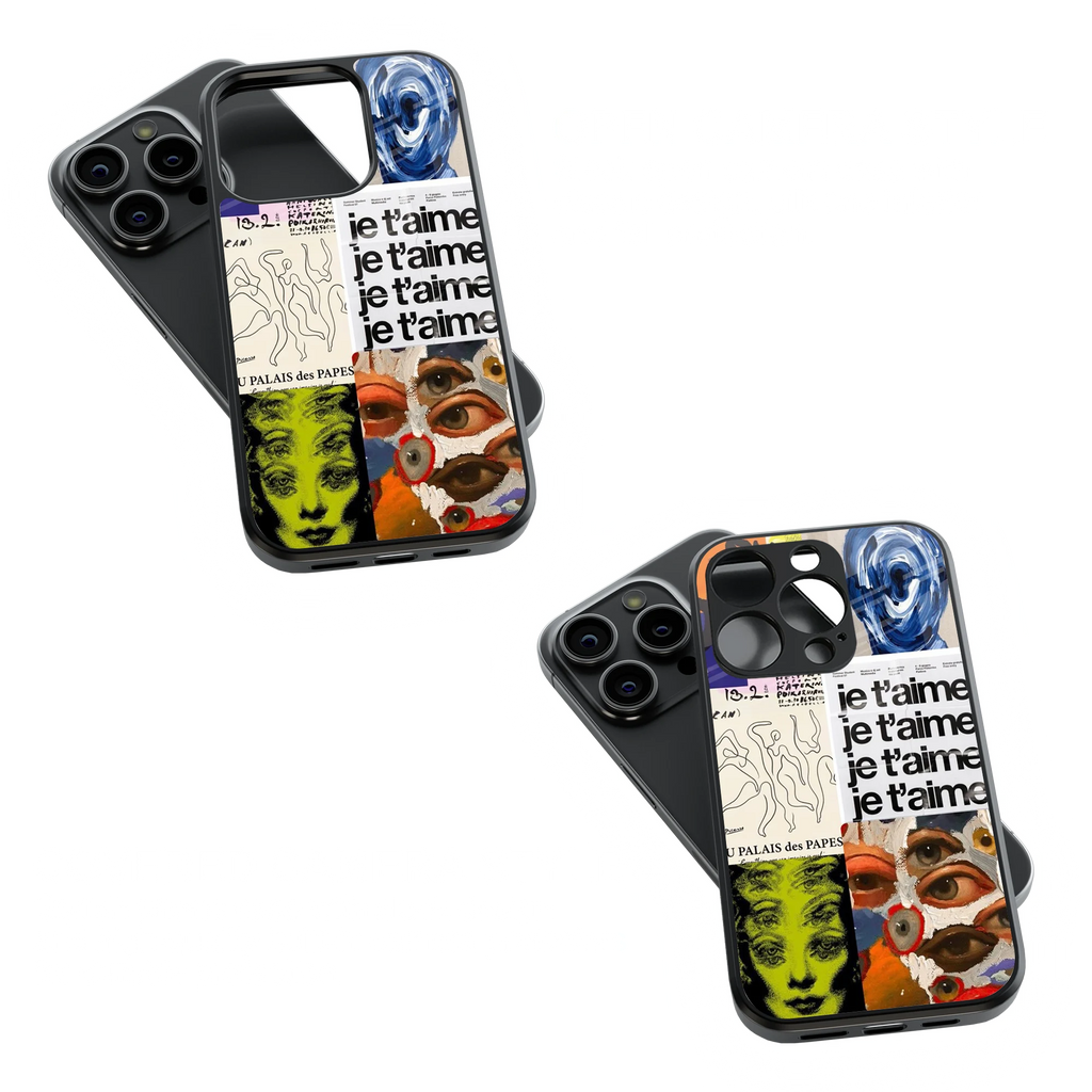 Trendy Glass Back Mobile Case for iPhone, Samsung, Redmi, OnePlus, Google Pixel, Motorola
