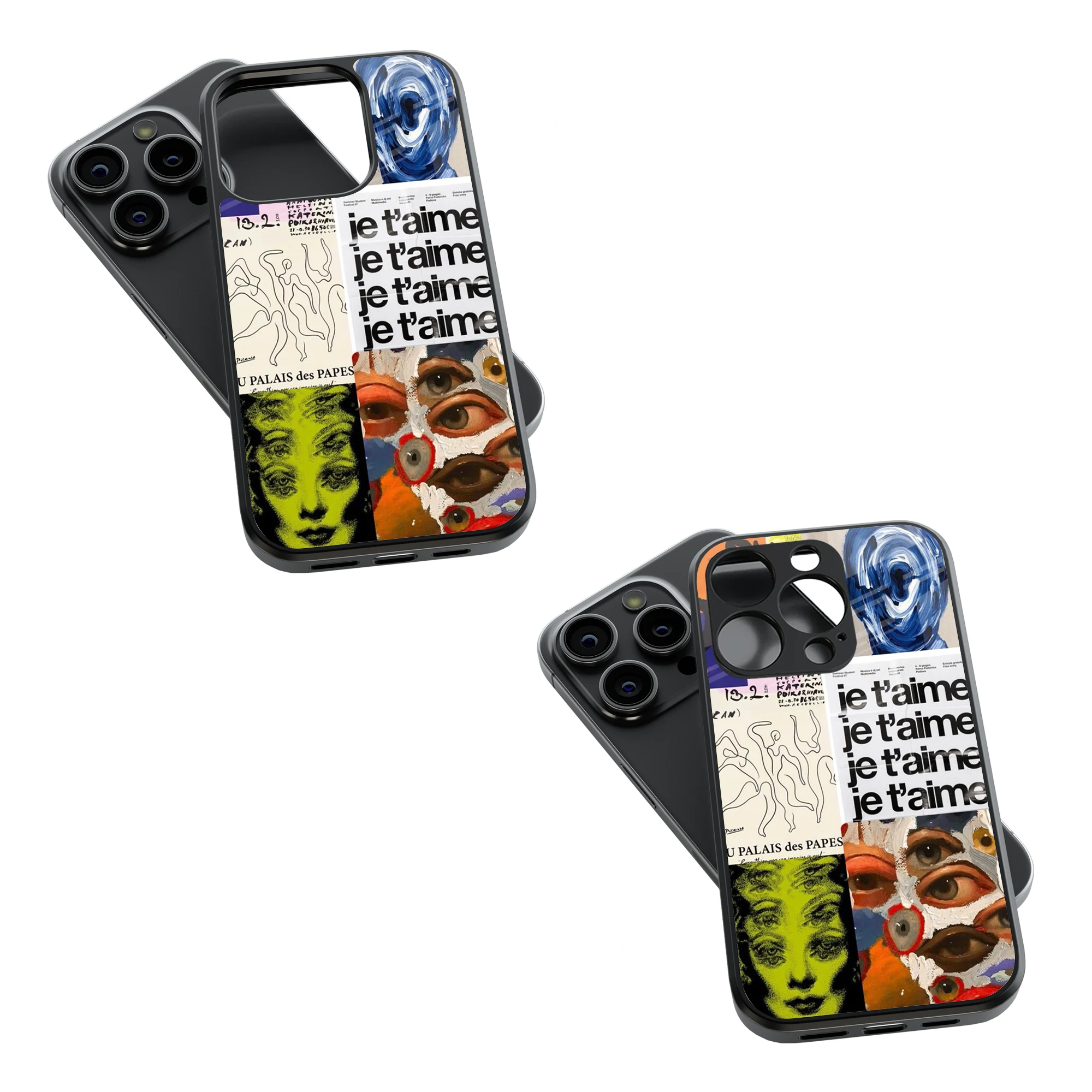 Trendy Glass Back Mobile Case for iPhone, Samsung, Redmi, OnePlus, Google Pixel, Motorola