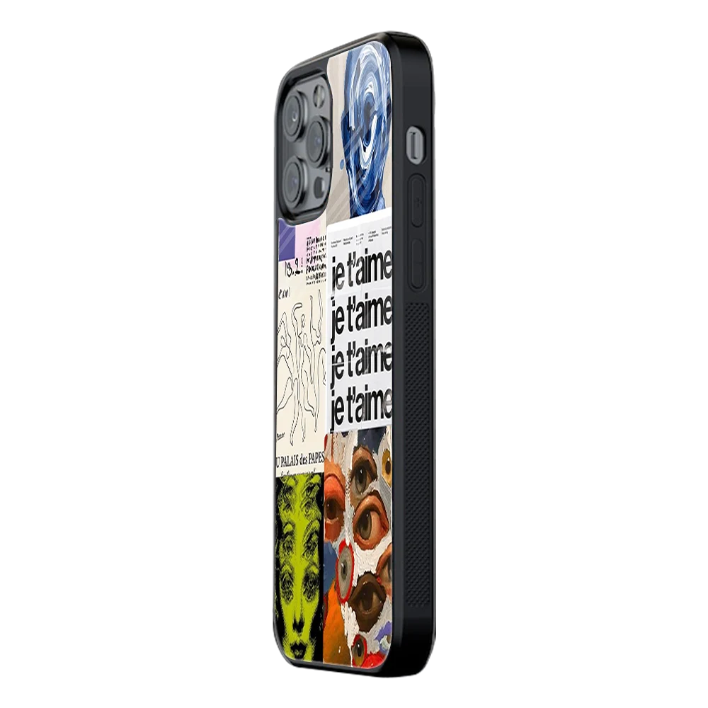 Slim Glass Back Phone Case for Multiple Brands iPhone, Samsung, Redmi, OnePlus, Oppo, Vivo