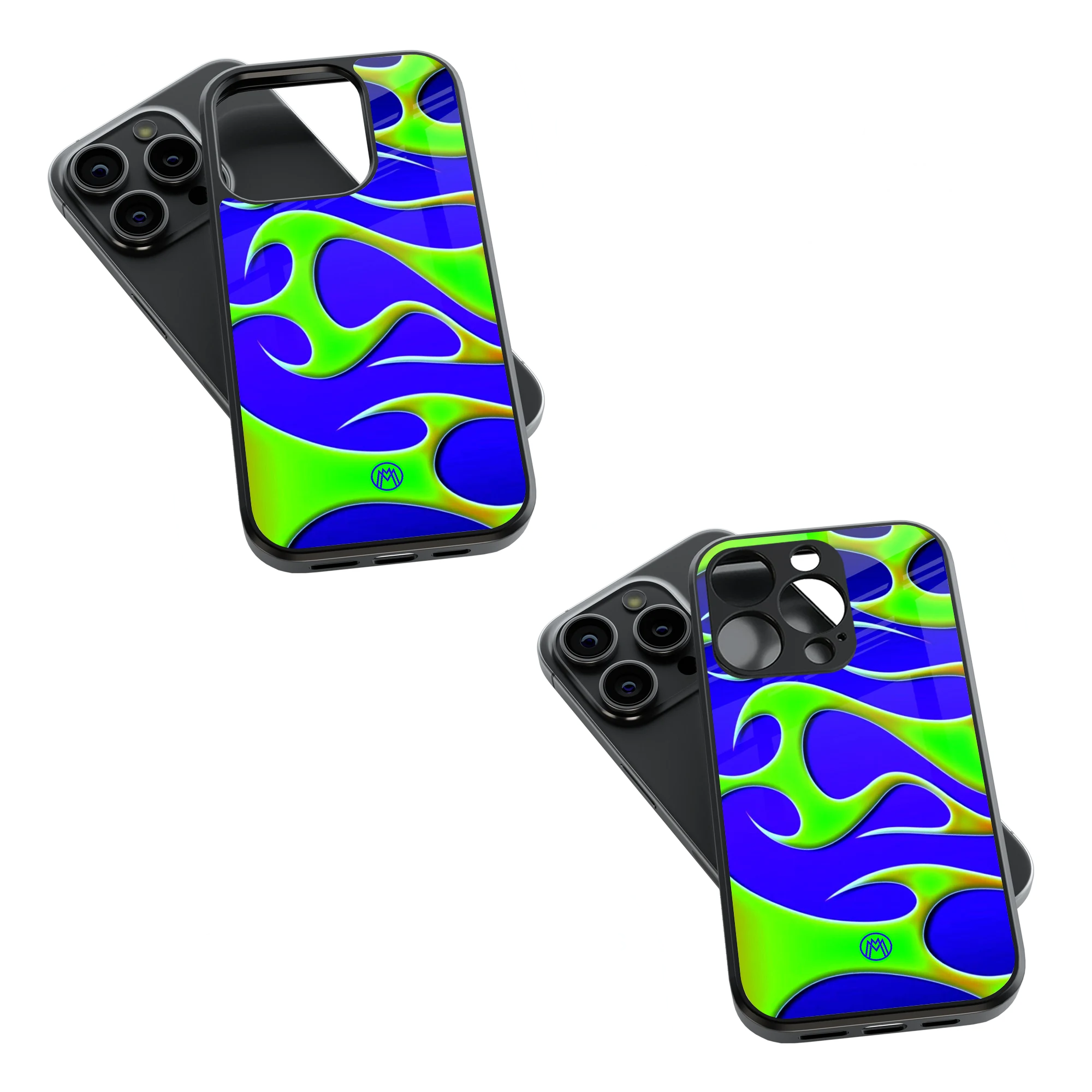 Trendy Glass Back Mobile Case for iPhone, Samsung, Redmi, OnePlus, Google Pixel, Motorola
