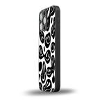 acid smiles bw back phone cover | glass case for iphone 13 pro max