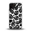 acid smiles bw back phone cover | glass case for iphone 13