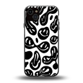 acid smiles bw back phone cover | glass case for iphone 14 plus