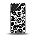 acid smiles bw back phone cover | glass case for nothing phone 1
