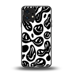 acid smiles bw back phone cover | glass case for nothing phone 1