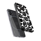 acid smiles bw back phone cover | glass case for nothing phone 1