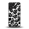acid smiles bw back phone cover | glass case for nothing phone 2