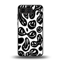 acid smiles bw back phone cover | glass case for oneplus nord 4