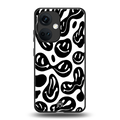 acid smiles bw back phone cover | glass case for oneplus nord ce 3