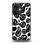 acid smiles bw back phone cover | glass case for oneplus nord ce 3