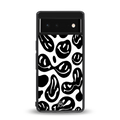 acid smiles bw back phone cover | glass case for Google Pixel 6A