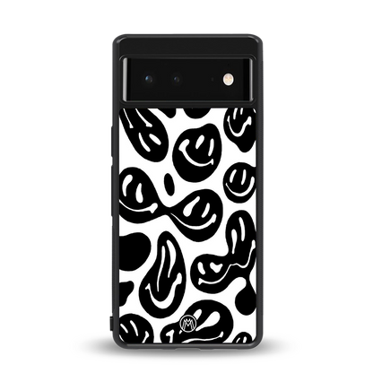 acid smiles bw back phone cover | glass case for Google Pixel 6A