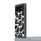 acid smiles bw back phone cover | glass case for Google Pixel 6A