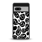 acid smiles bw back phone cover | glass case for Google Pixel 7