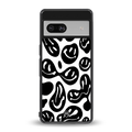 acid smiles bw back phone cover | glass case for Google Pixel 7A