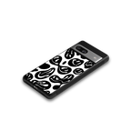 acid smiles bw back phone cover | glass case for Google Pixel 7A
