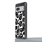 acid smiles bw back phone cover | glass case for Google Pixel 7A