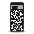 acid smiles bw back phone cover | glass case for Google Pixel 8