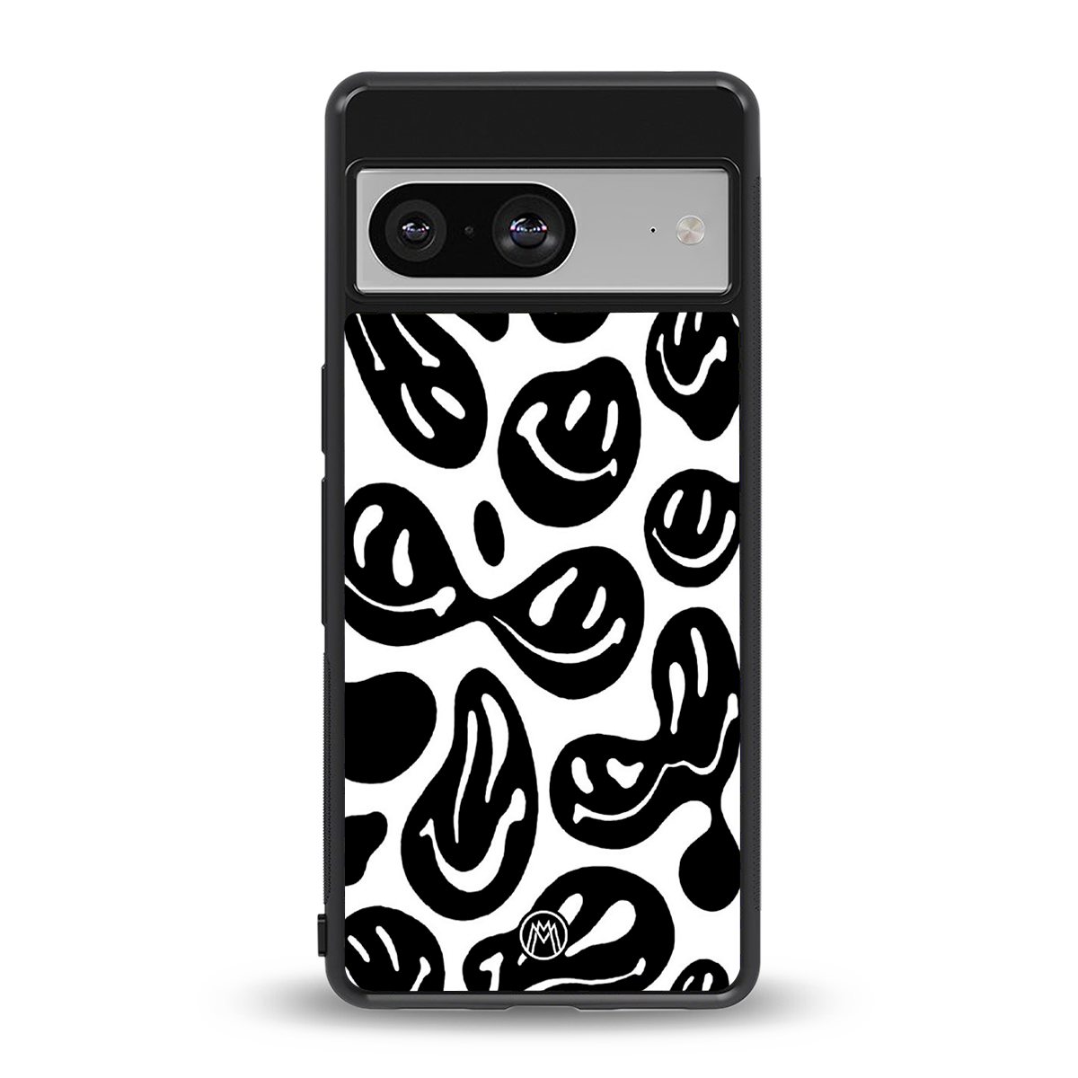 acid smiles bw back phone cover | glass case for Google Pixel 8
