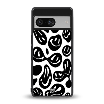 acid smiles bw back phone cover | glass case for Google Pixel 8