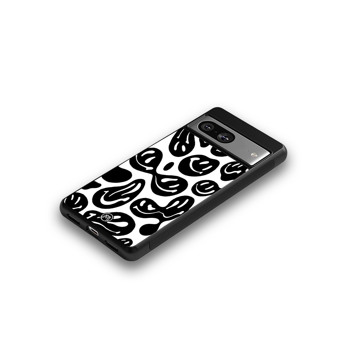 acid smiles bw back phone cover | glass case for Google Pixel 8