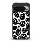 acid smiles bw back phone cover | glass case for google pixel 9 pro