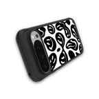 acid smiles bw back phone cover | glass case for google pixel 9 pro xl