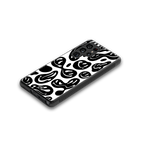 acid smiles bw back phone cover | glass case for samsung galaxy s25 ultra