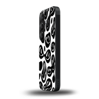 acid smiles bw back phone cover | glass case for samsung galaxy s23