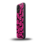 acid smiles black pink back phone cover | glass case for nothing phone 1