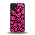 acid smiles black pink back phone cover | glass case for nothing phone 2