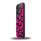 acid smiles black pink back phone cover | glass case for oneplus nord 3