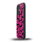 acid smiles black pink back phone cover | glass case for oneplus nord ce 3