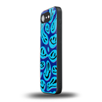 acid smiles blueberry edition back phone cover | glass case for iphone 16e