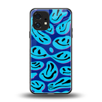 acid smiles blueberry edition back phone cover | glass case for nothing phone 1