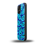 acid smiles blueberry edition back phone cover | glass case for nothing phone 1