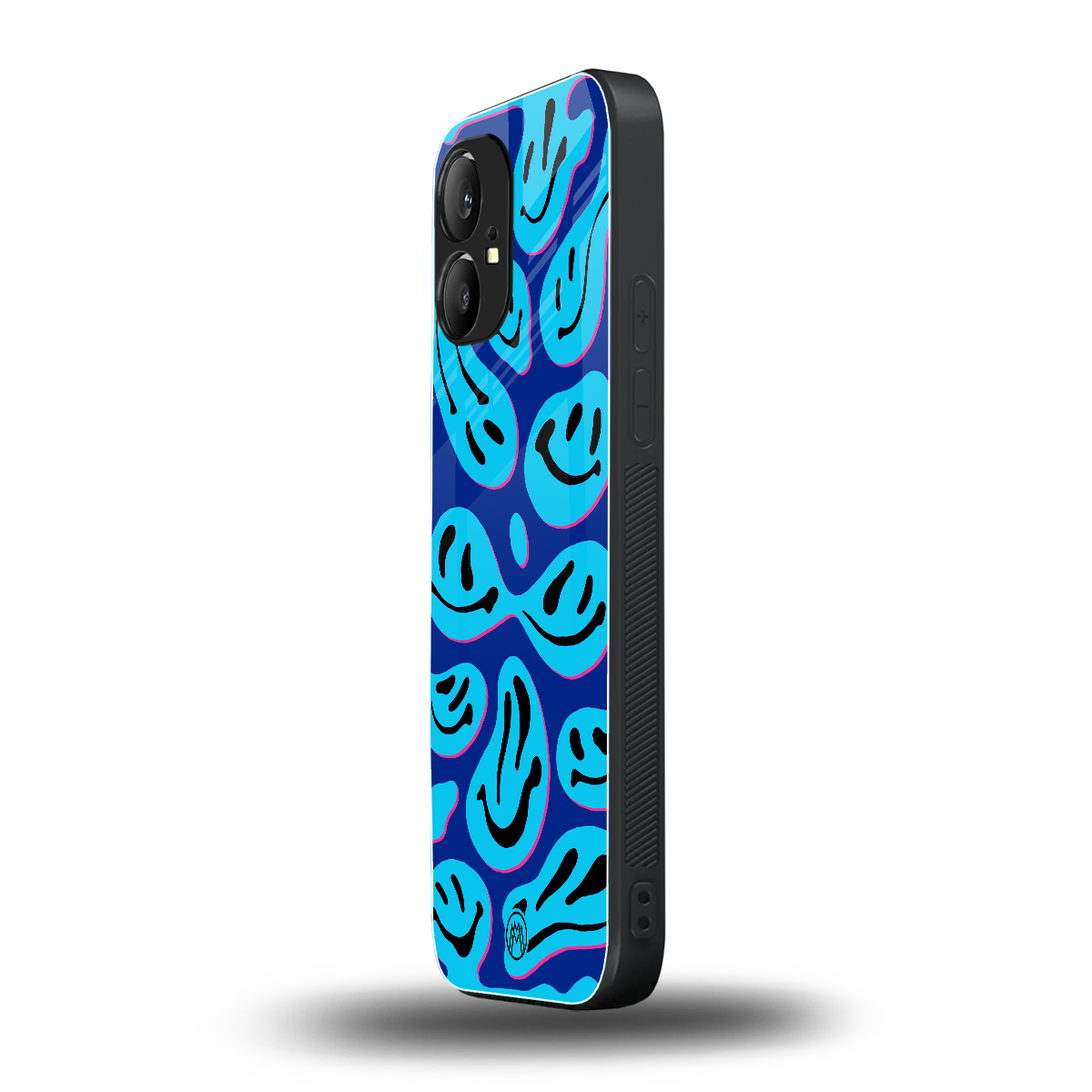 acid smiles blueberry edition back phone cover | glass case for nothing phone 1