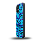 acid smiles blueberry edition back phone cover | glass case for nothing phone 2
